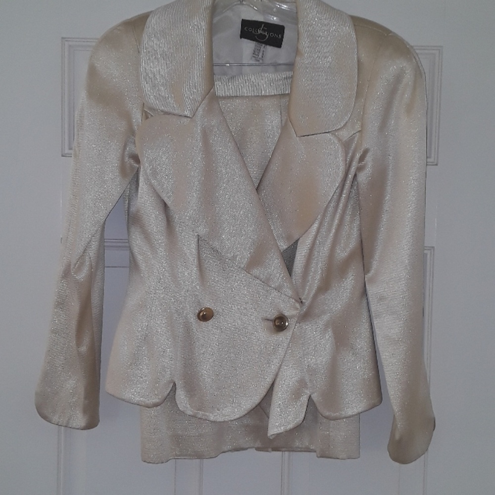 Gold Skirt Suit